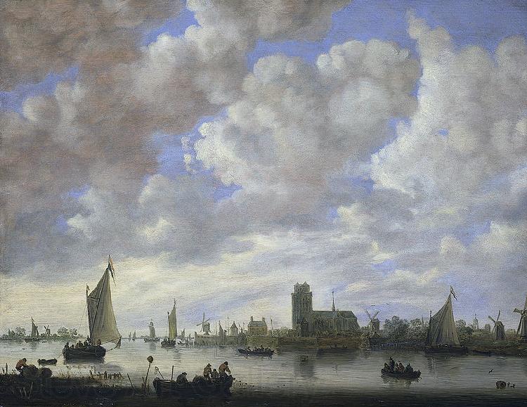 Jan van  Goyen View of the Merwede off Dordrecht Norge oil painting art